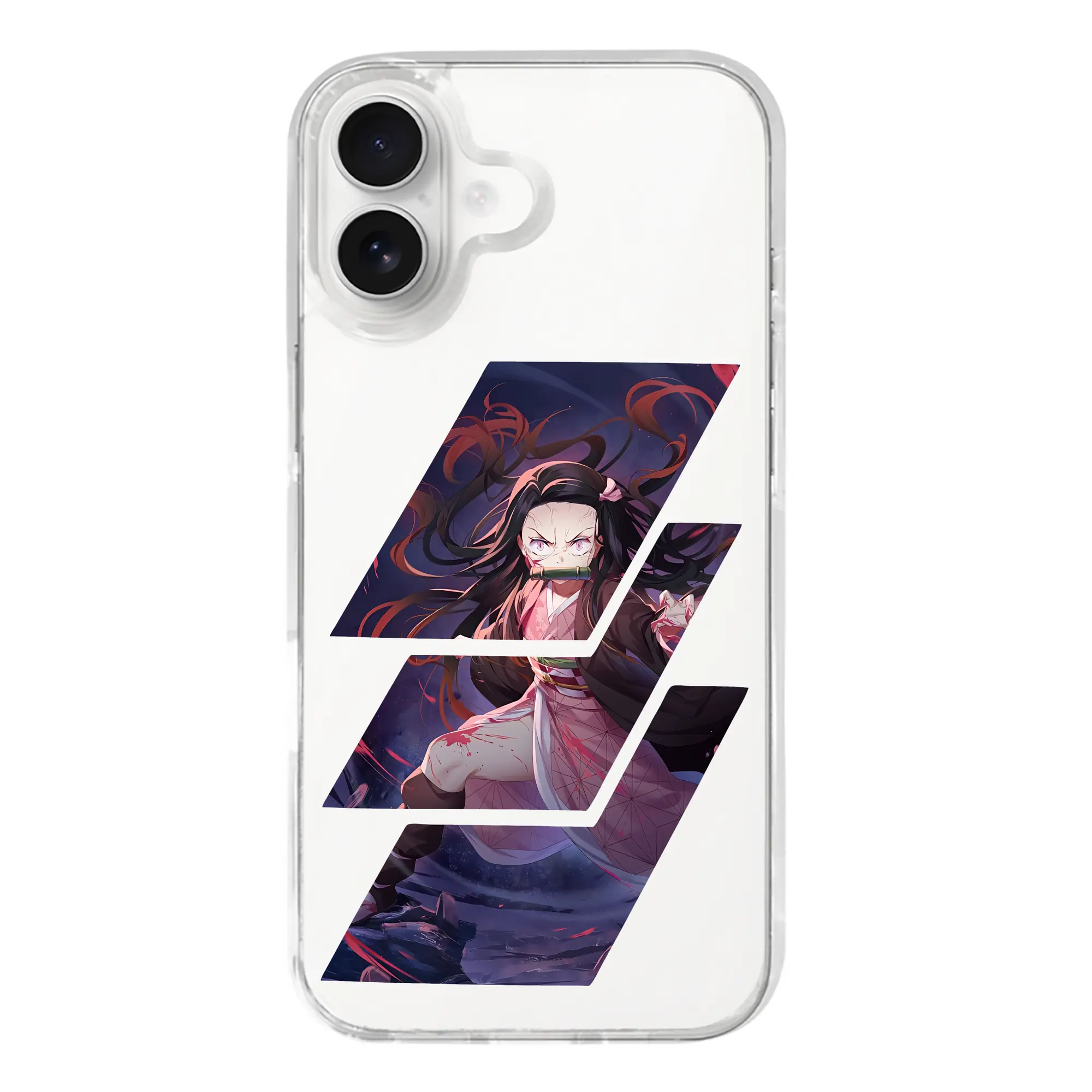 鬼滅の刃 グッズ,竈門 禰豆子 - iPhone 17シリーズ 透明スマホケース – 薄型・耐衝撃・精密フィット保護カバー